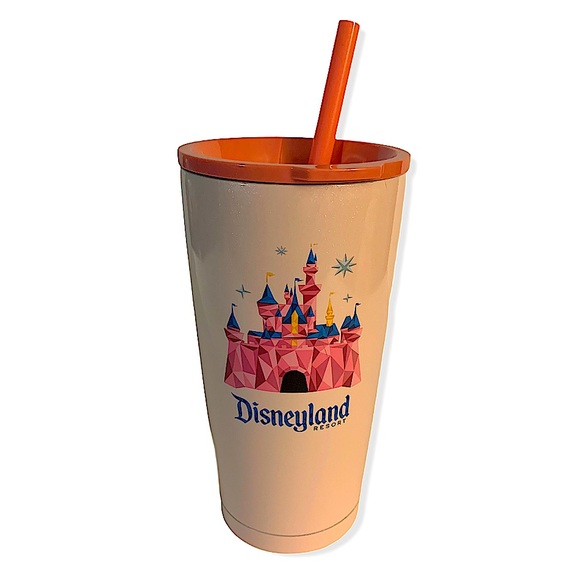 Starbucks Disneyland Pink Tumbler with Straw